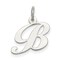 Sterling Silver Small Script Initial Letter B Charm Jewerly 16mm x 15mm